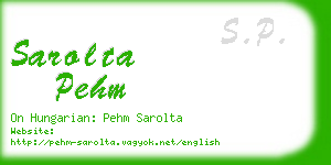 sarolta pehm business card